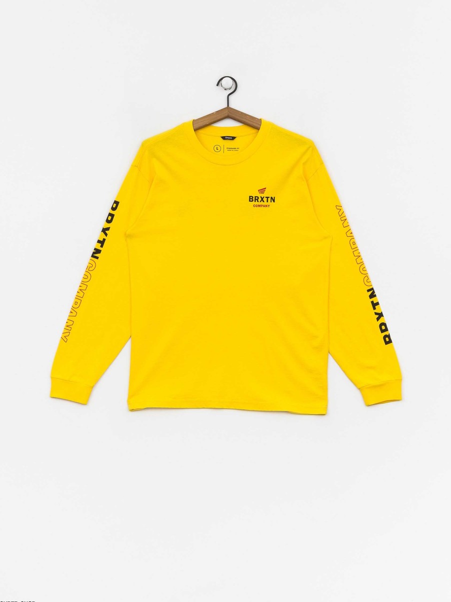 Clothing Brixton Longsleeves | Brixton Peabody Ii Sv Longsleeve Yellow