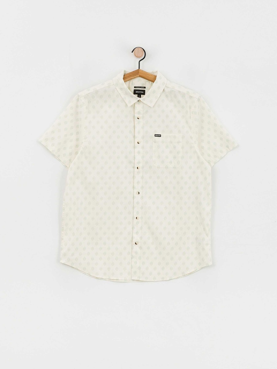 Clothing Brixton Shirts | Brixton Charter Print Shirt White