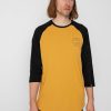 Clothing Etnies Longsleeves | Etnies San Juan Raglan Longsleeve Yellow/Black