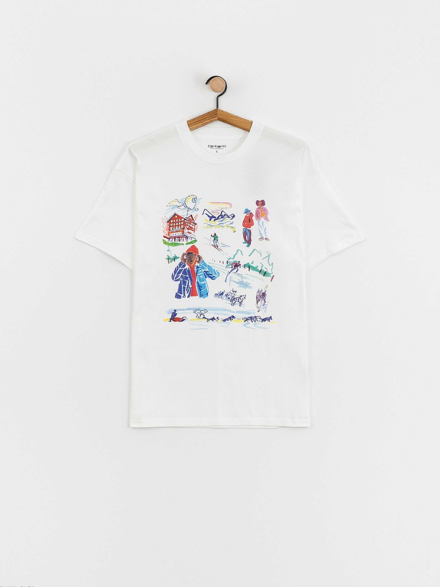 Clothing Carhartt WIP T-Shirts | Carhartt Wip Ollie Mac Chalet T-Shirt White