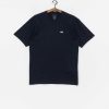 Clothing Vans T-Shirts | Vans Left Chest Logo T-Shirt Navy Blue