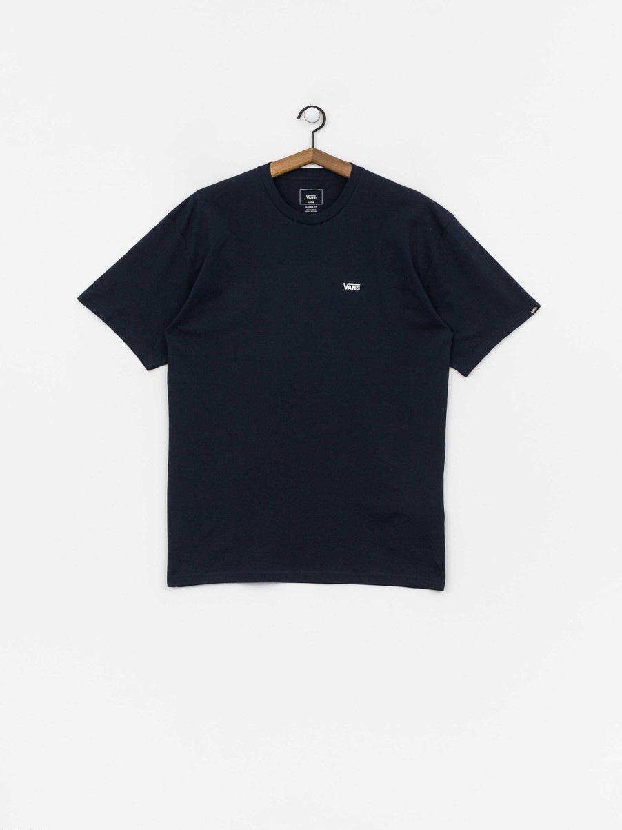 Clothing Vans T-Shirts | Vans Left Chest Logo T-Shirt Navy Blue