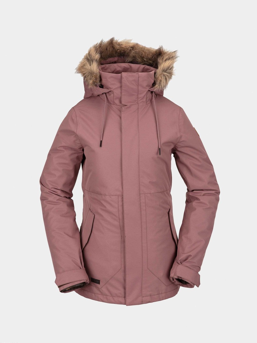 Clothing Volcom Snowboard Jackets | Womens Volcom Fawn Ins Snowboard Jacket Pink