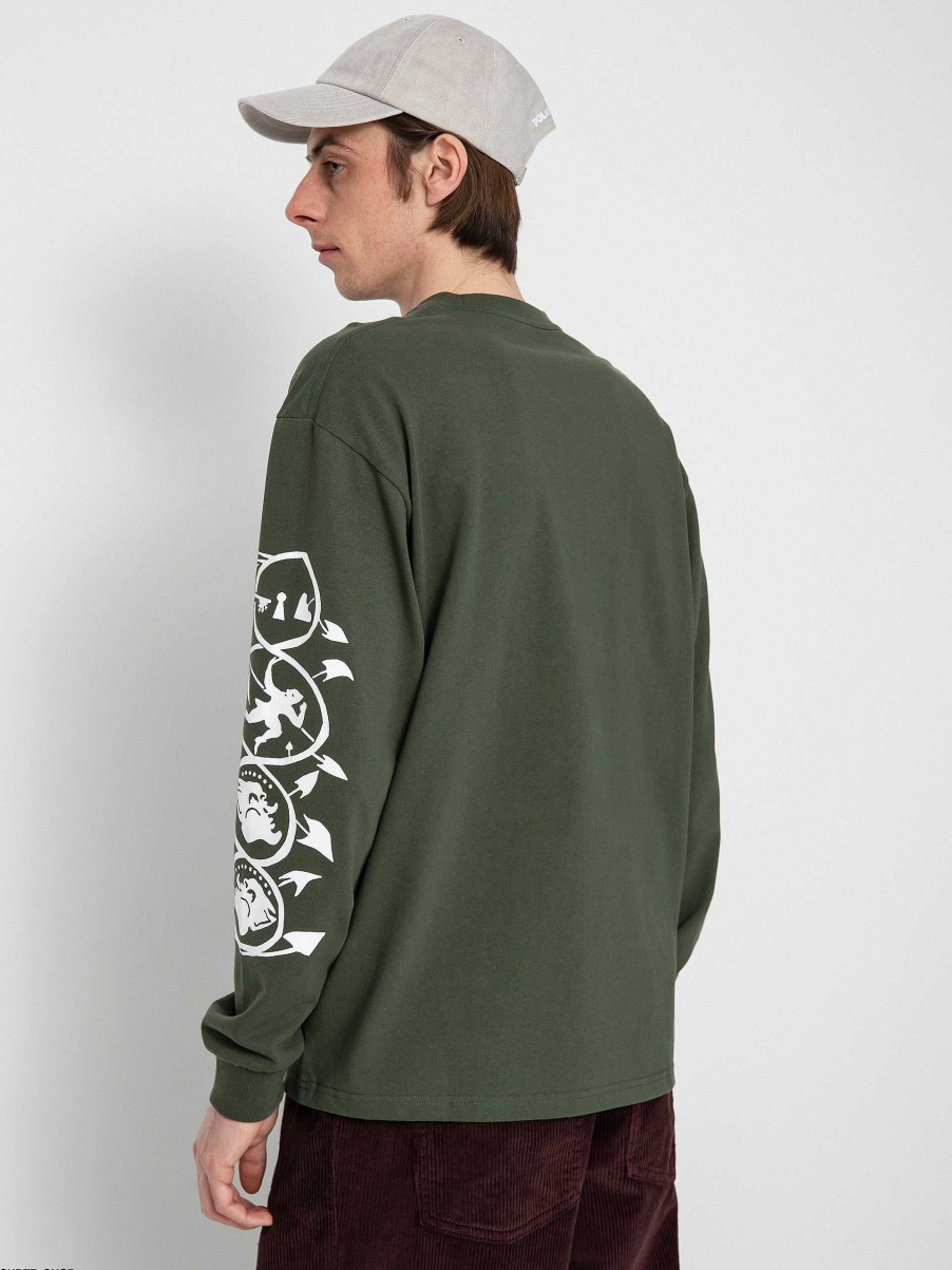 Clothing Polar Skate Longsleeves | Polar Skate Spiral Longsleeve Green