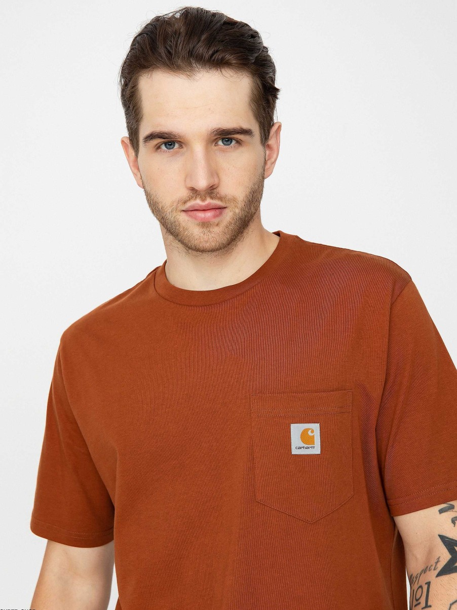 Clothing Carhartt WIP T-Shirts | Carhartt Wip Pocket T-Shirt Brown