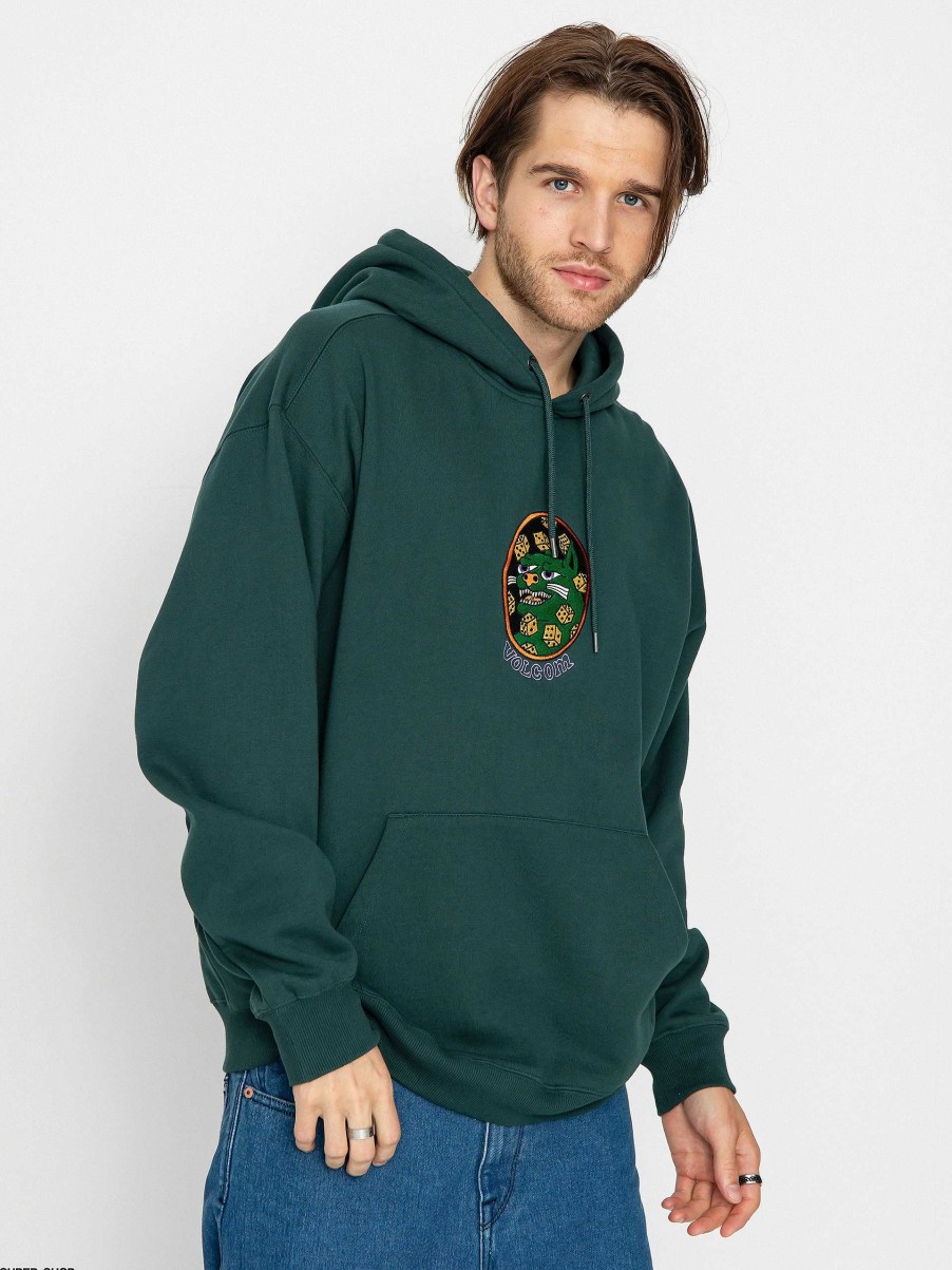 Clothing Volcom Sweatshirts/Hoodies | Volcom Fa Nando Von Arb Hd Hoodie Green