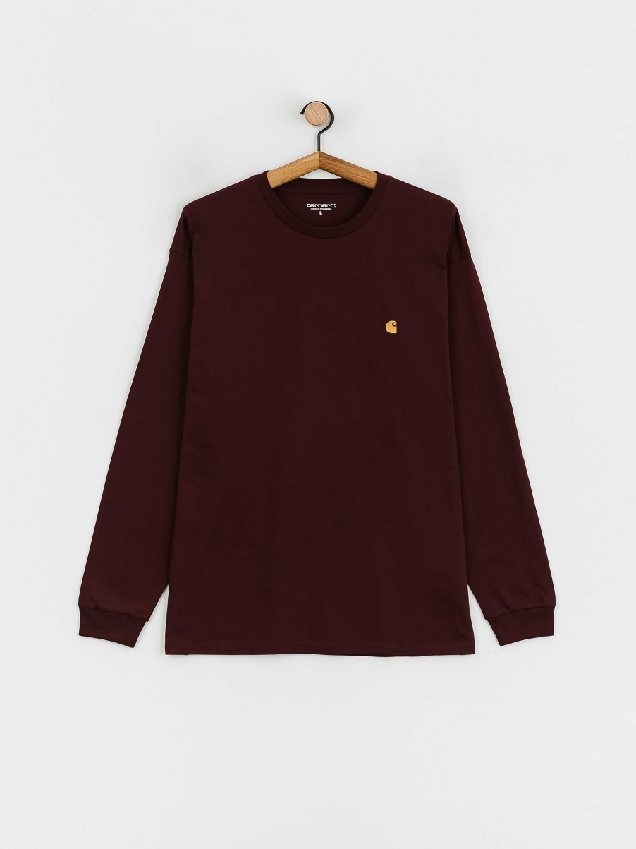 Clothing Carhartt WIP Longsleeves | Carhartt Wip Chase Longsleeve Burgundy