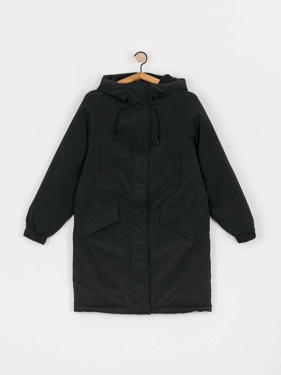 Clothing Volcom Jackets | Volcom Sleepi Puff Parka Jacket Wmn Black