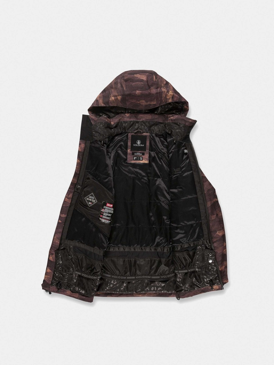 Clothing Volcom Snowboard Jackets | Womens Volcom 3D Stretch Gore Snowboard Jacket Camo