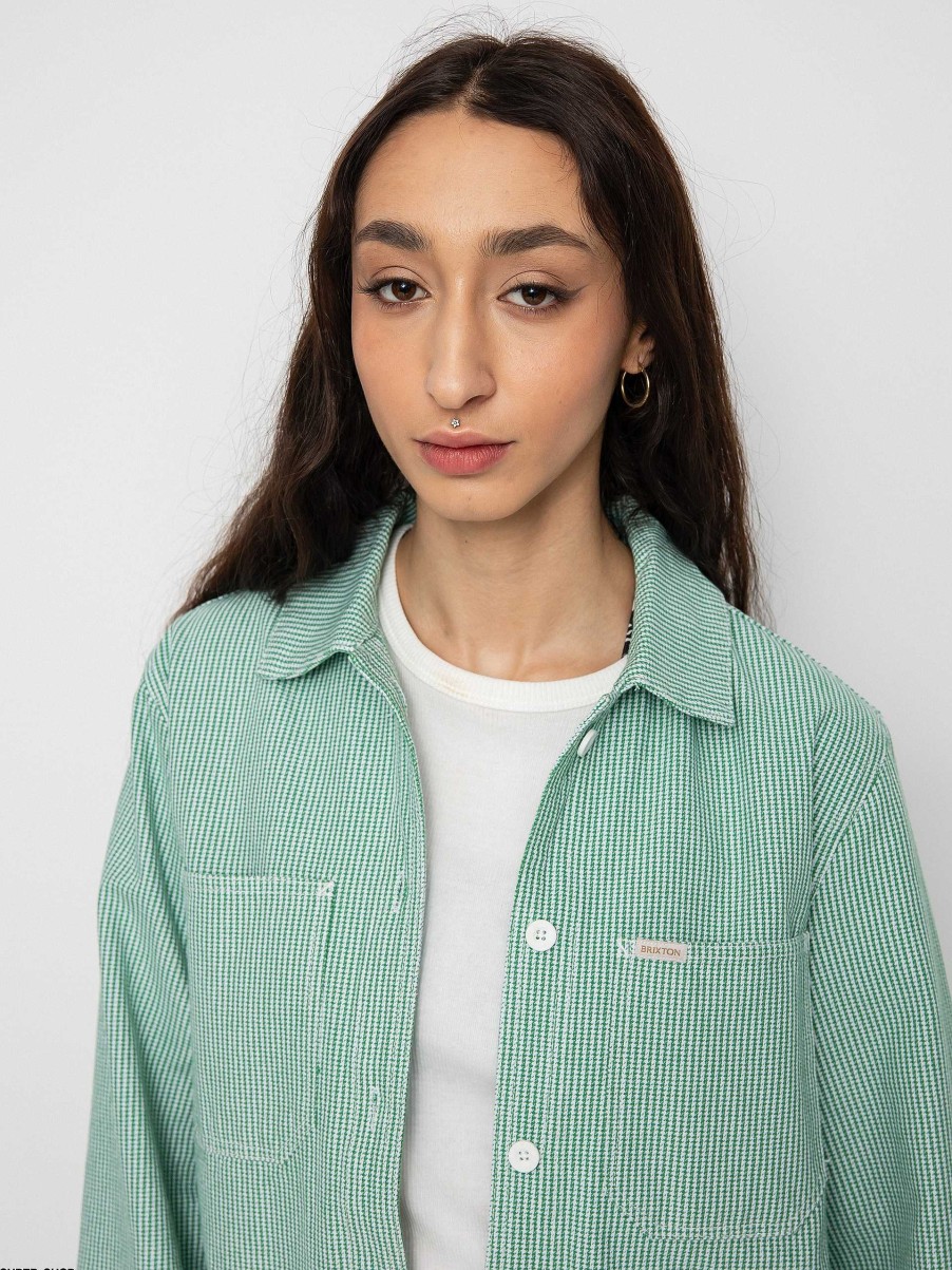 Clothing Brixton Shirts | Brixton Survey Chore Coat Shirt Wmn Green