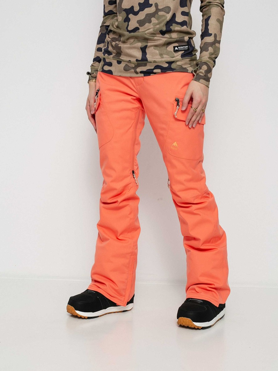 Clothing Burton Snowboard Pants | Womens Burton Gloria Insulated Snowboard Pants Orange