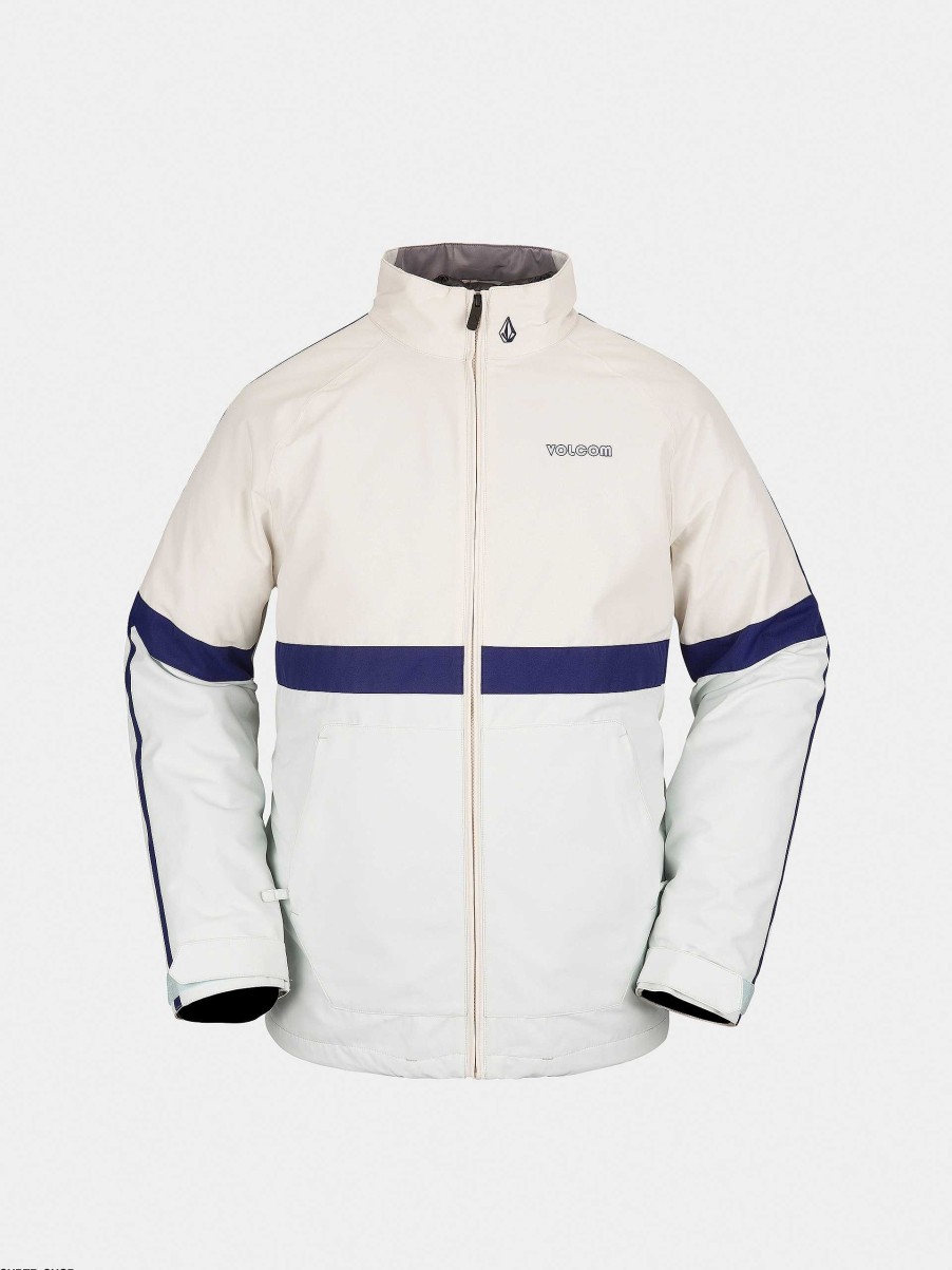 Clothing Volcom Snowboard Jackets | Mens Volcom Sethraah Snowboard Jacket White