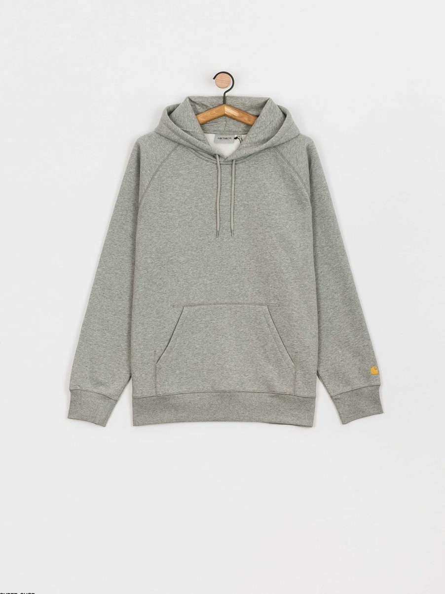 Clothing Carhartt WIP Sweatshirts/Hoodies | Carhartt Wip Chase Hd Hoodie Grey