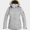 Clothing Roxy Snowboard Jackets | Womens Roxy Meade Snowboard Jacket Grey