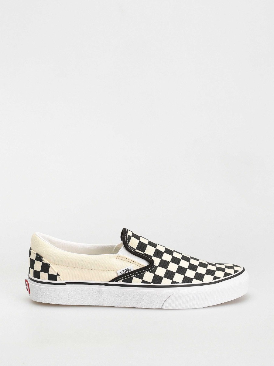 Shoe Vans Low-Tops | Vans Shoes Classic Slip On White/Black