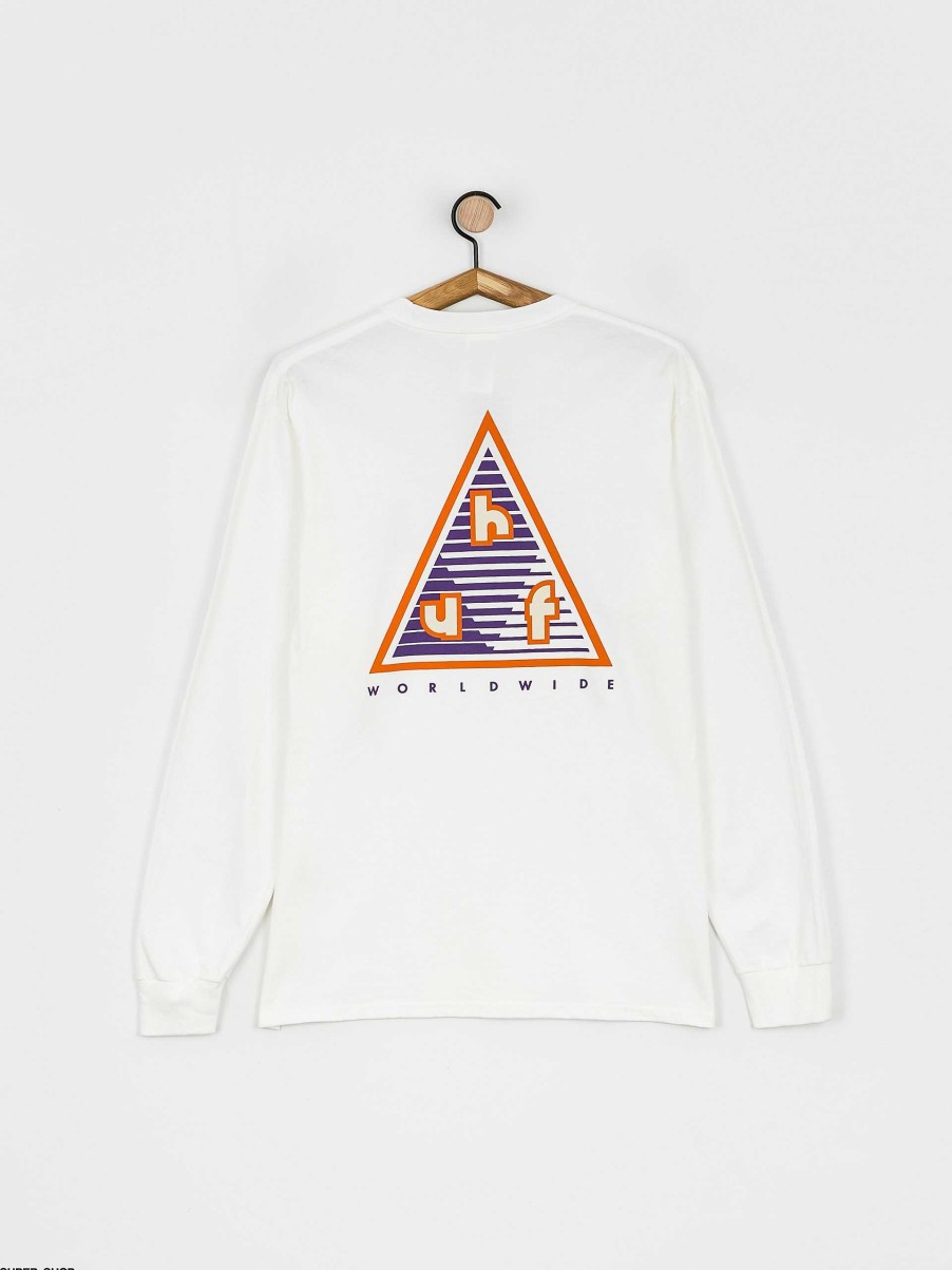 Clothing HUF Longsleeves | Huf High Adventure Longsleeve White