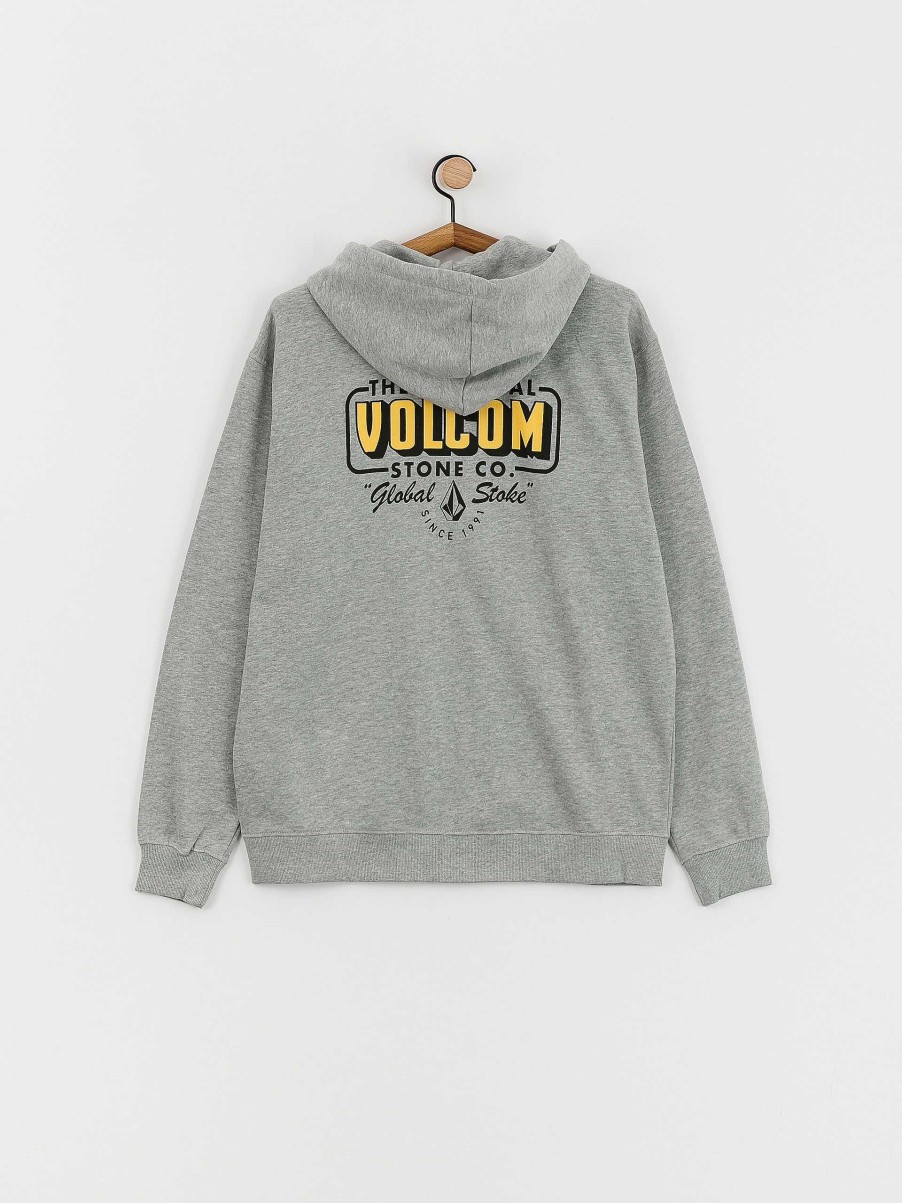 Clothing Volcom Sweatshirts/Hoodies | Volcom Watanite Zhd Hoodie Grey