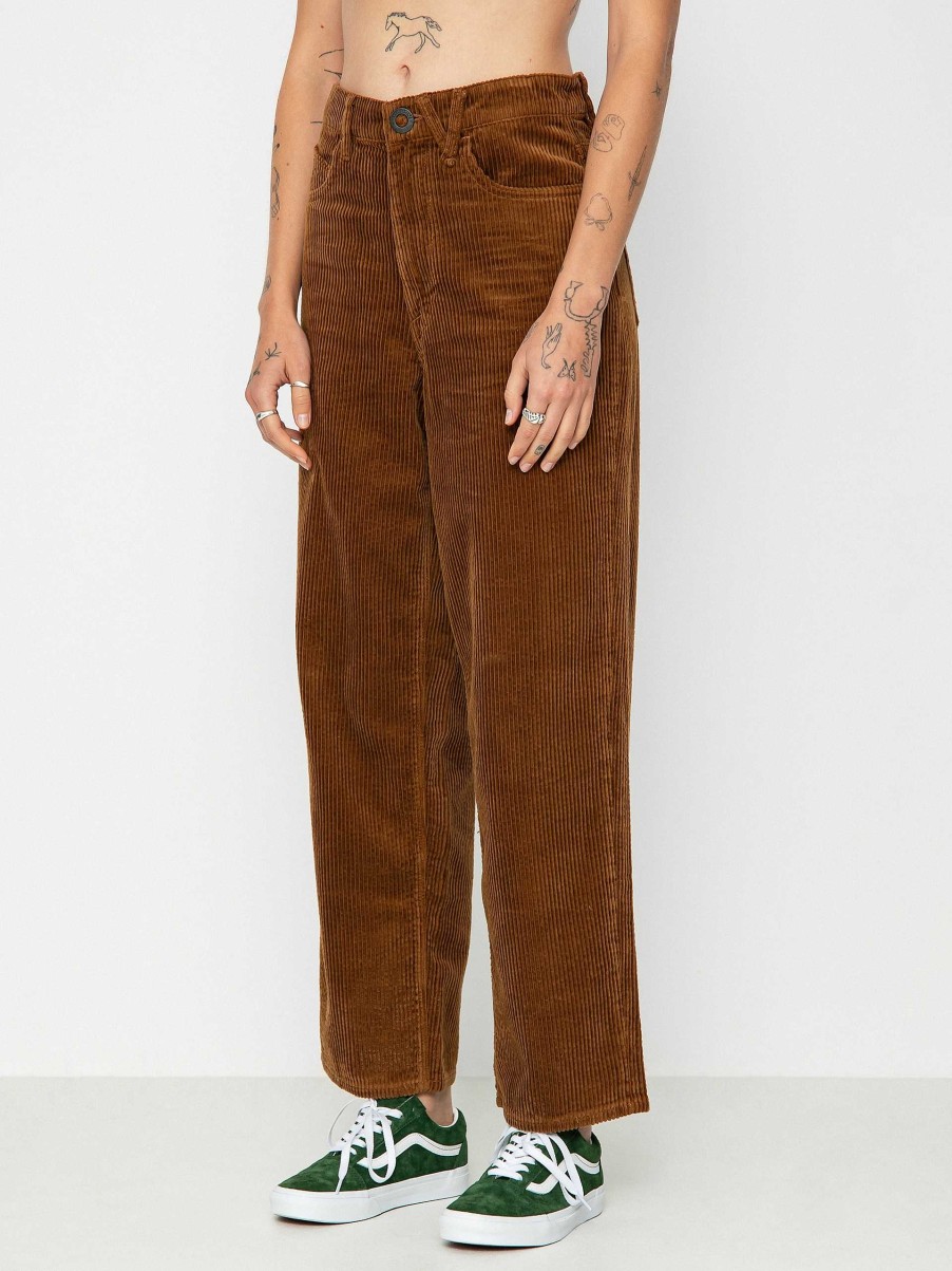 Clothing Volcom Pants | Volcom Weellow Cord Pants Wmn Brown