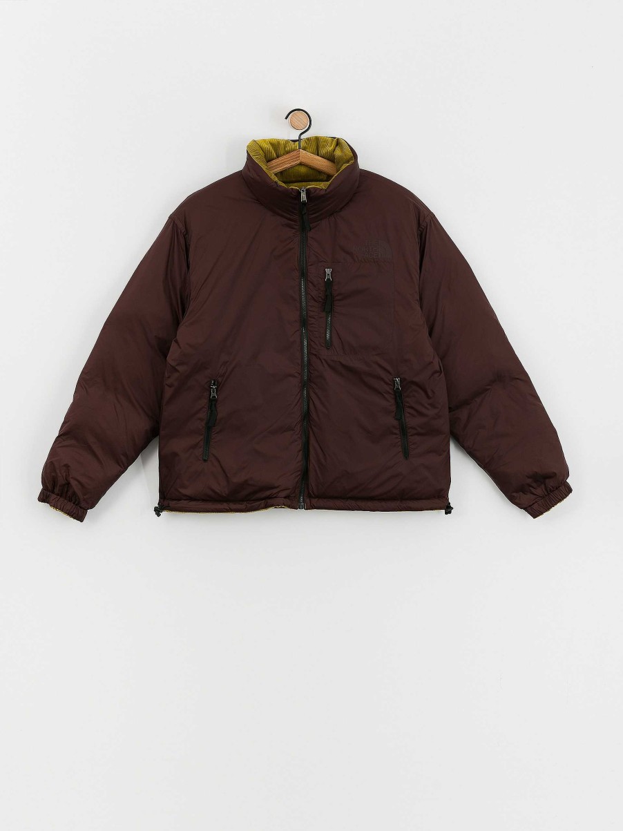 Clothing The North Face Jackets | The North Face 92 Reversible Nuptse Jacket Brown/Green