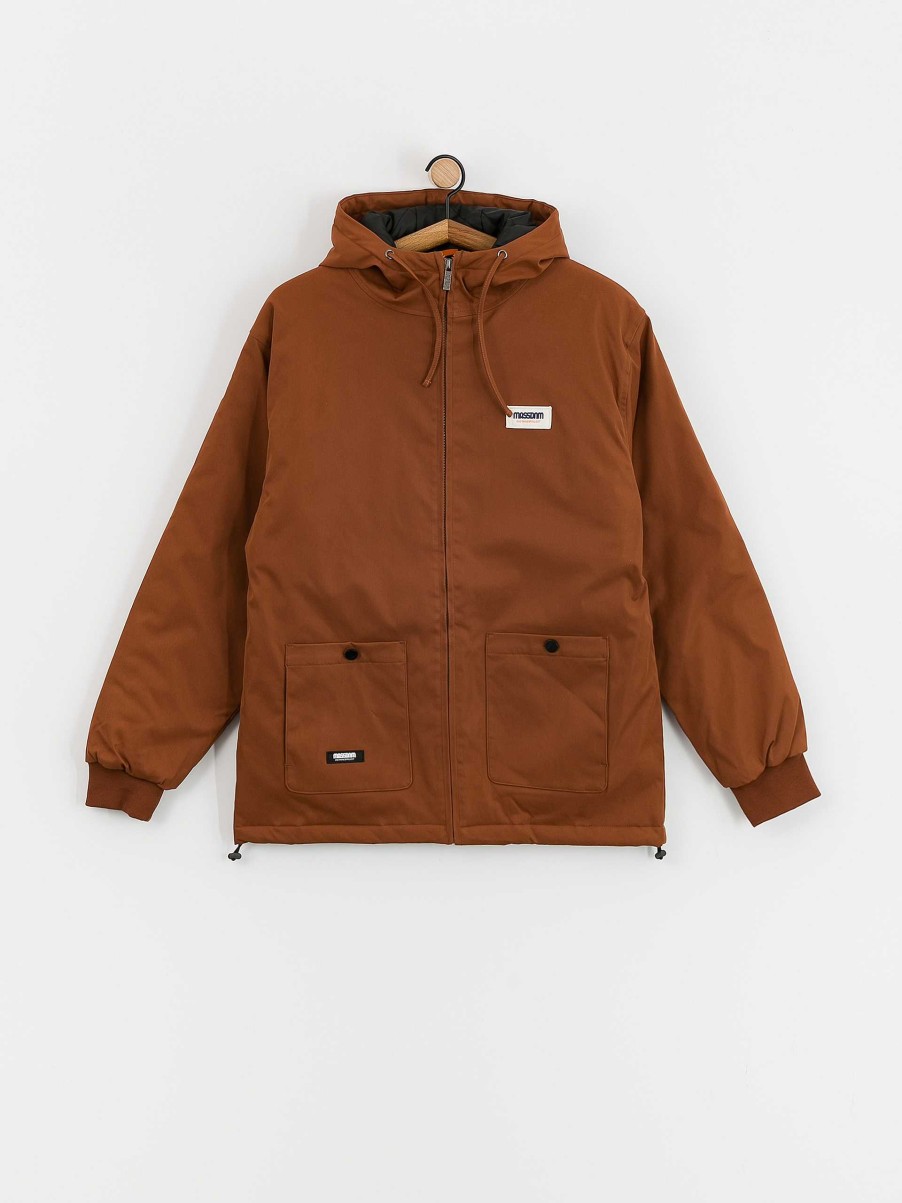 Clothing MassDnm Jackets | Massdnm Worker Long Jacket Brown