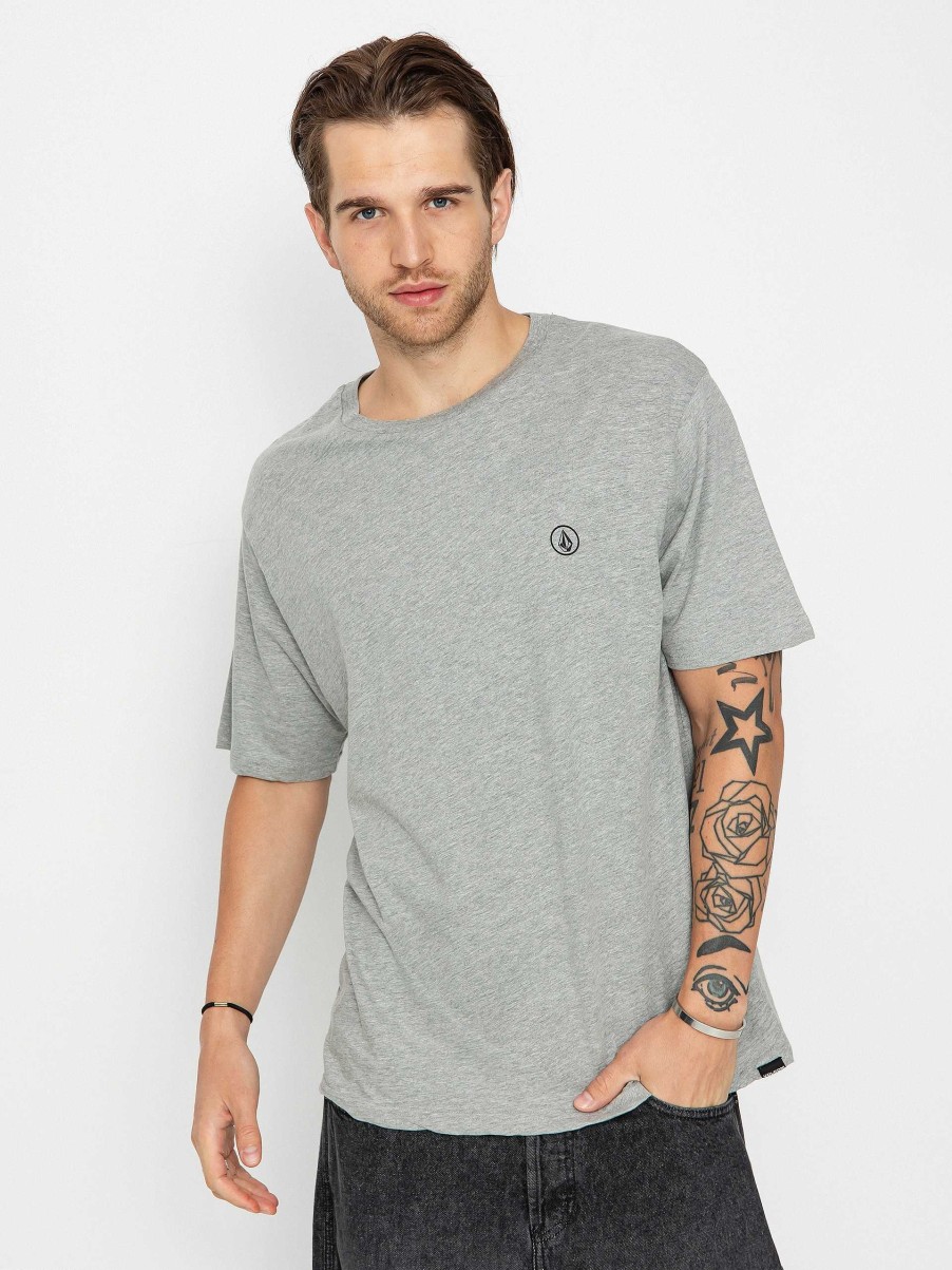 Clothing Volcom T-Shirts | Volcom Circle Blanks Hth T-Shirt Grey