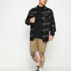 Clothing Brixton Shirts | Brixton Bowery Flannel Shirt Black