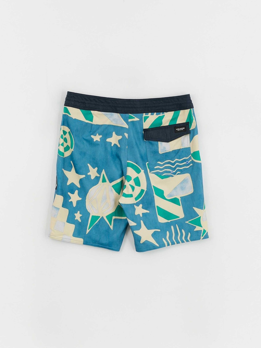 Clothing Volcom Shorts | Volcom Geo Stoney 19 Boardshorts Blue