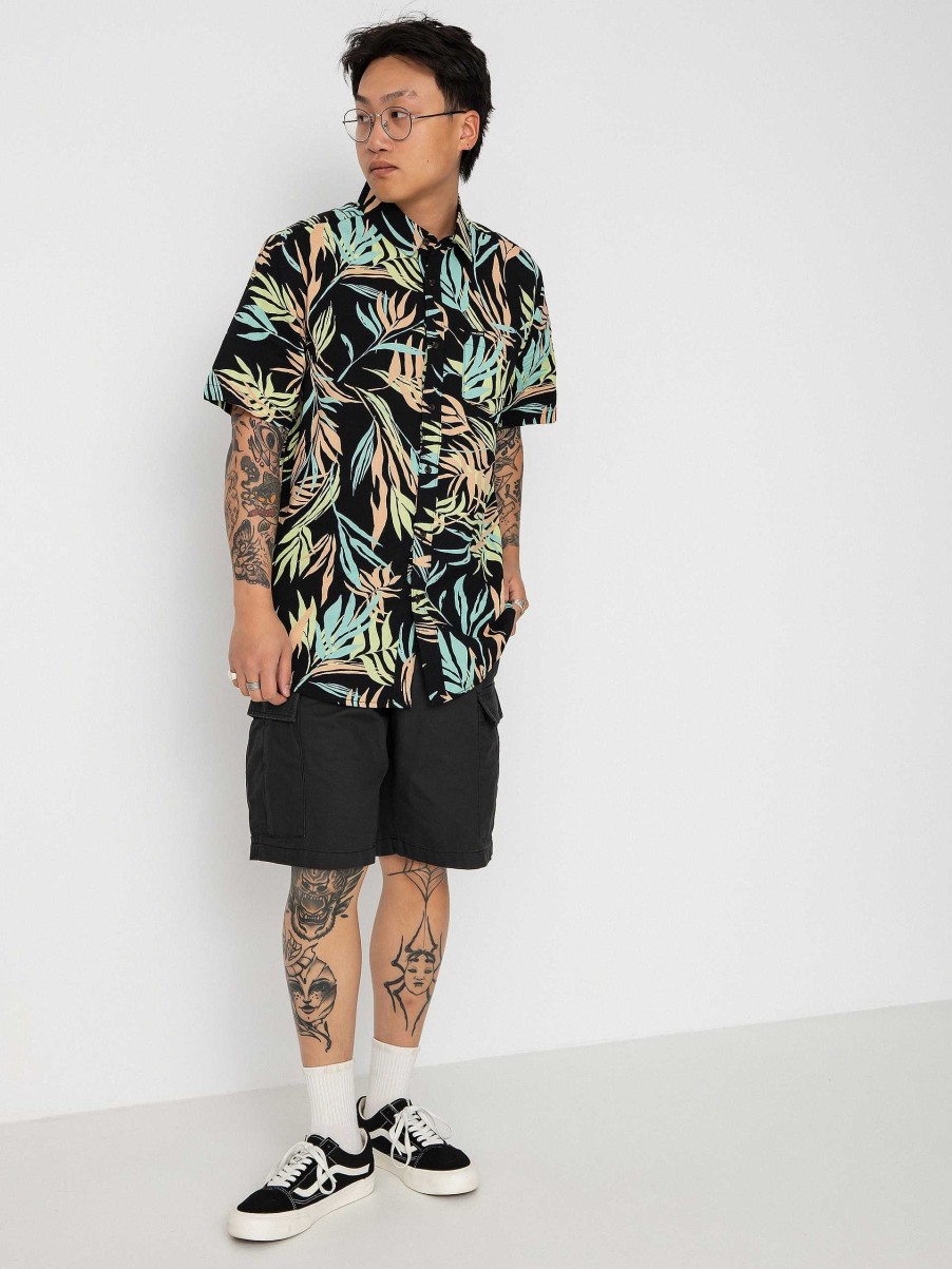 Clothing Volcom Shirts | Volcom Bleeding Leaf Shirt Black