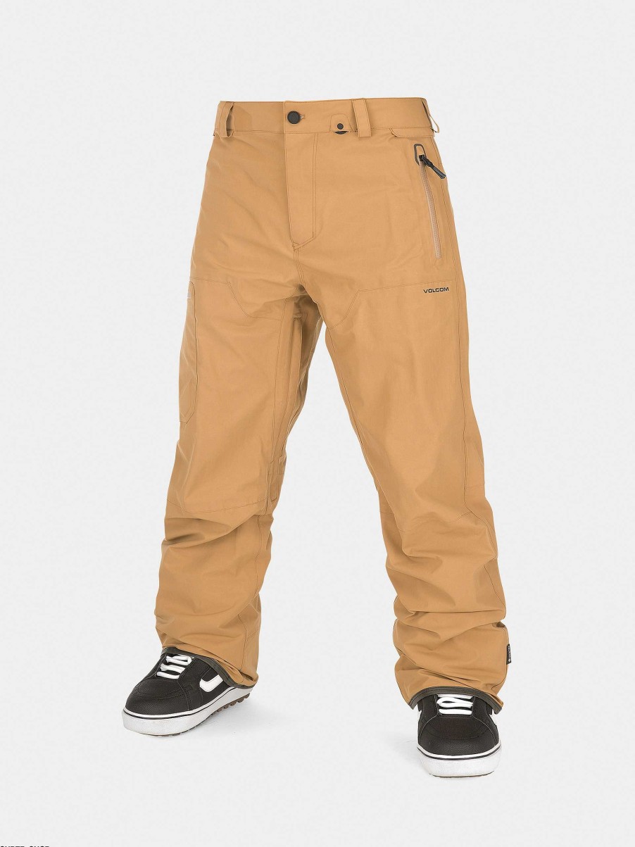 Clothing Volcom Snowboard Pants | Mens Volcom L Gore Tex Snowboard Pants Beige