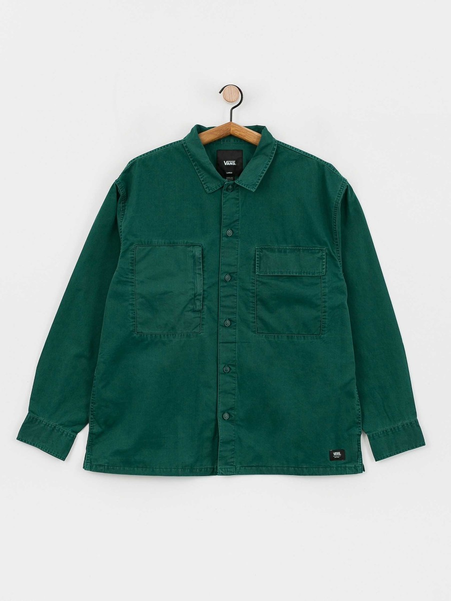 Clothing Vans Shirts | Vans Salt Wash Shirt Green