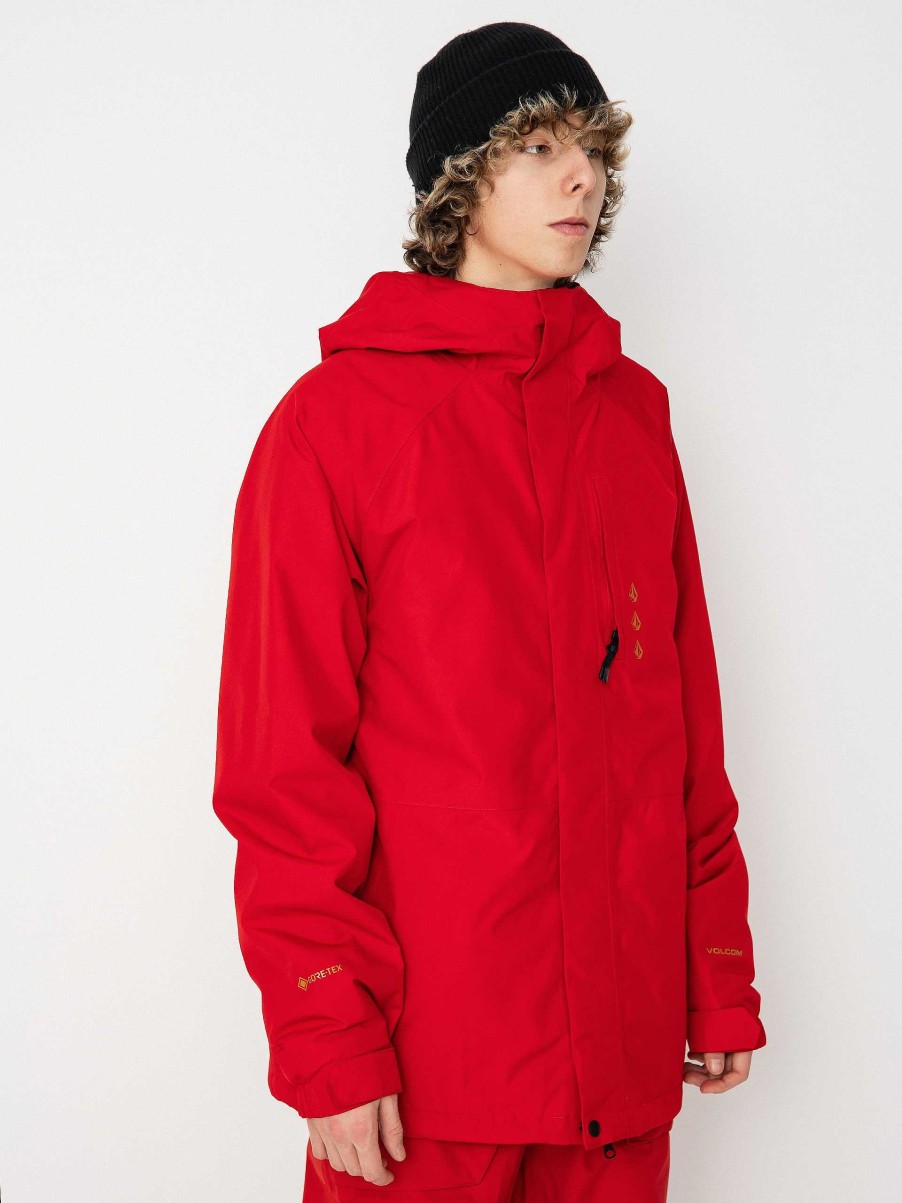 Clothing Volcom Snowboard Jackets | Mens Volcom Dua Ins Gore Tex Snowboard Jacket Red