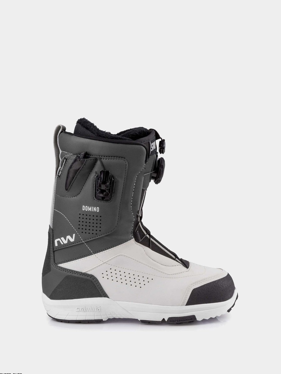 Shoe Northwave Medium | Womens Northwave Domino Hybrid Snowboard Boots White/Grey