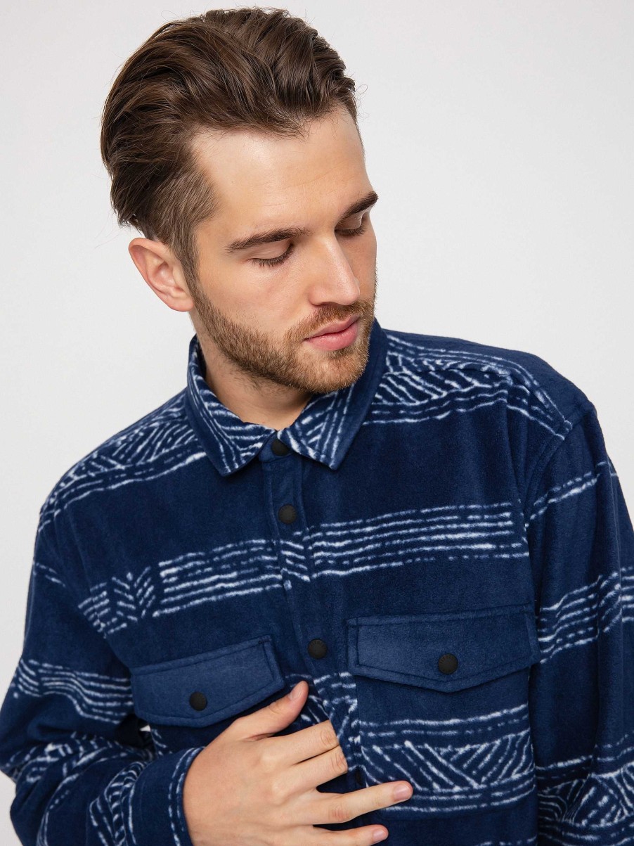 Clothing Element Shirts | Element Dawn Polar Shirt Navy Blue