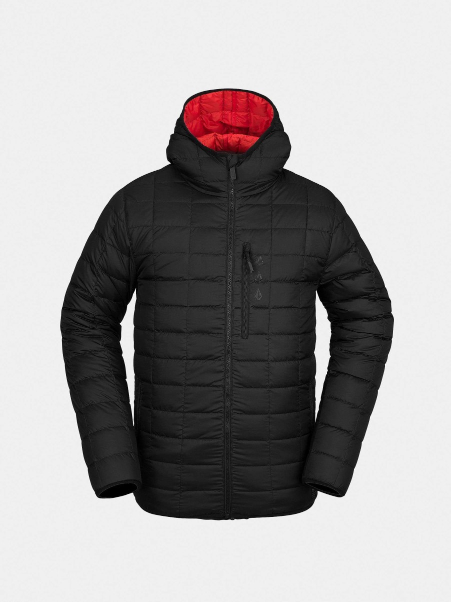 Clothing Volcom Snowboard Jackets | Mens Volcom Puff Puff Give Snowboard Jacket Black