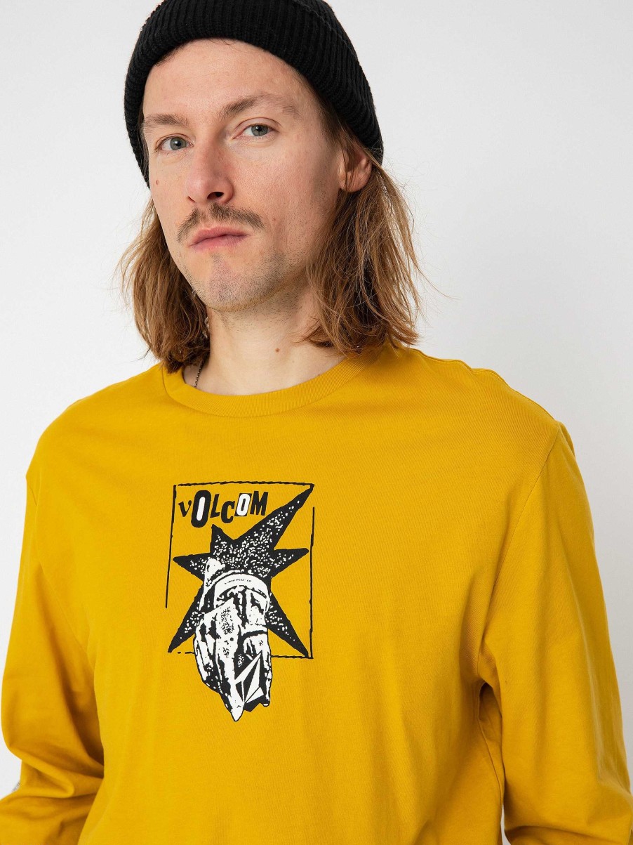 Clothing Volcom Longsleeves | Volcom Heritage Lst Longsleeve Yellow