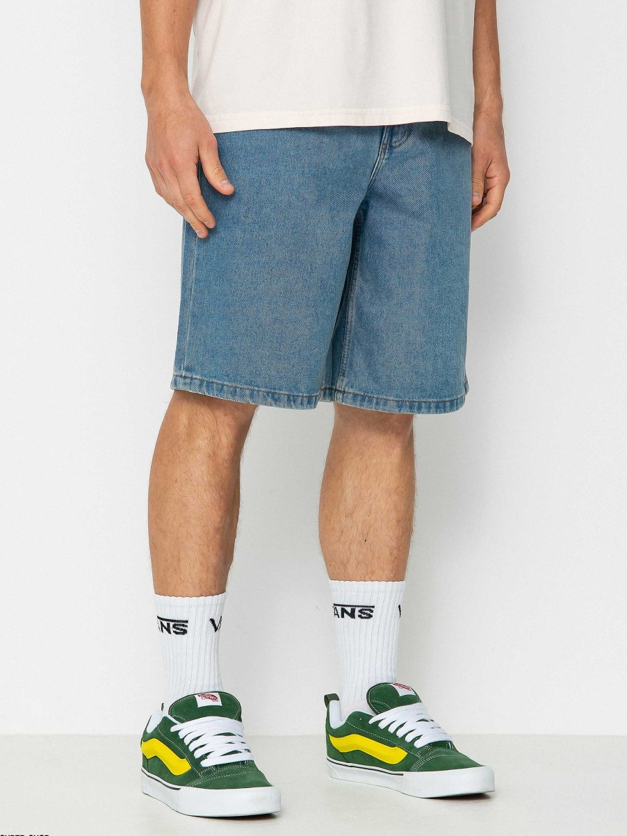 Clothing Vans Shorts | Vans Check 5 Baggy Denim Shorts Blue