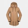 Clothing Volcom Snowboard Jackets | Womens Volcom Paxson 2L Tds Inf Parka Snowboard Jacket Beige