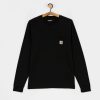 Clothing Carhartt WIP Longsleeves | Carhartt Wip Pocket Longsleeve Black