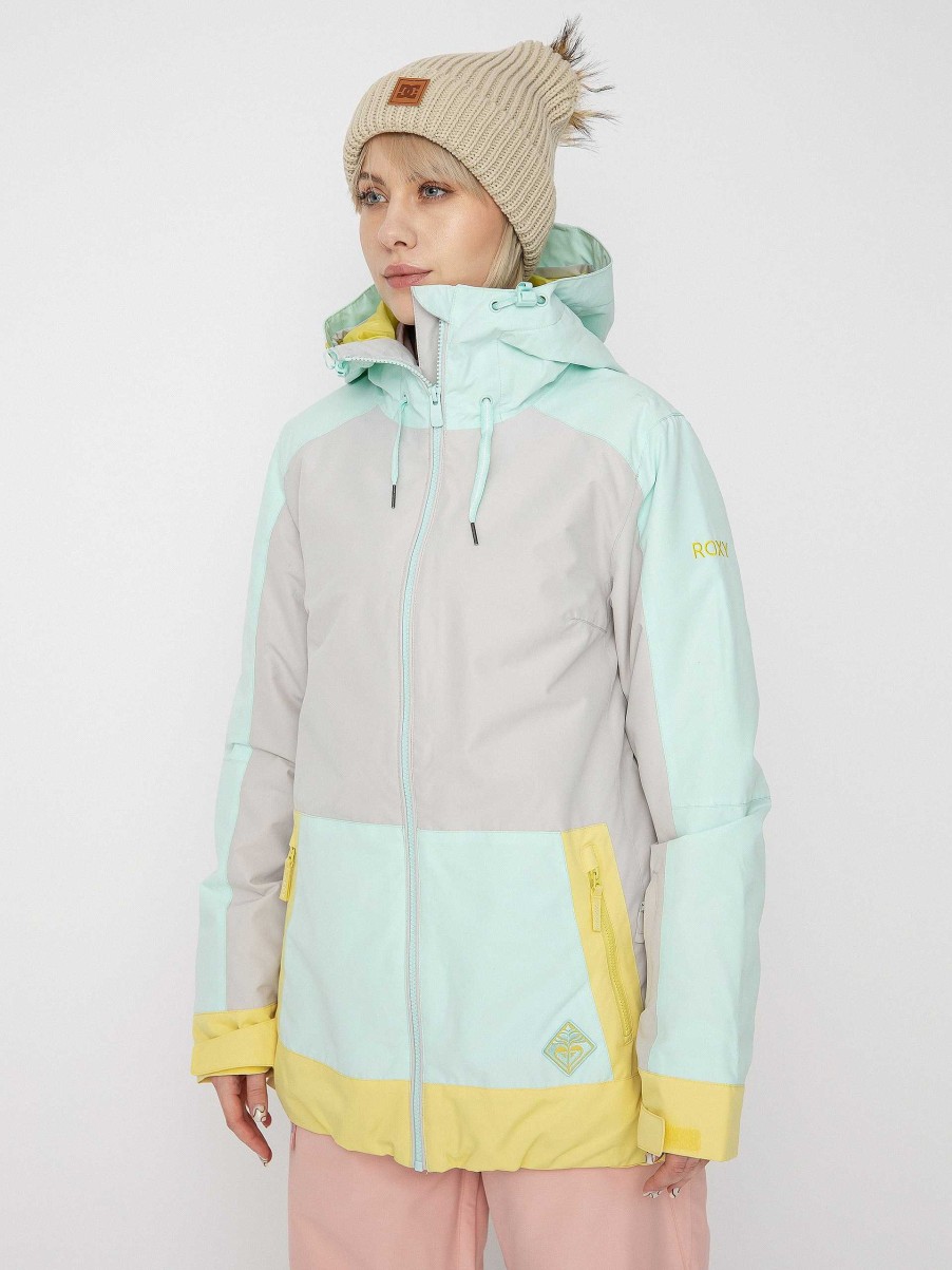 Clothing Roxy Snowboard Jackets | Womens Roxy Ravine Hoodie Snowboard Jacket Multicolor