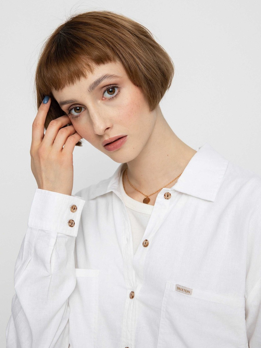 Clothing Brixton Shirts | Brixton Bowery Overshirt Shirt Wmn White