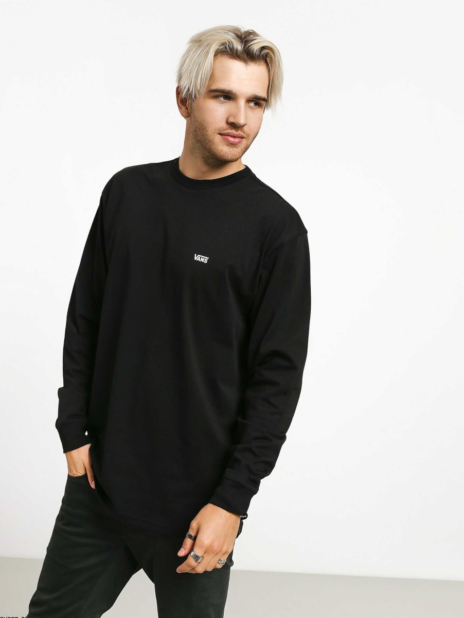 Clothing Vans Longsleeves | Vans Left Chest Hit Longsleeve Black