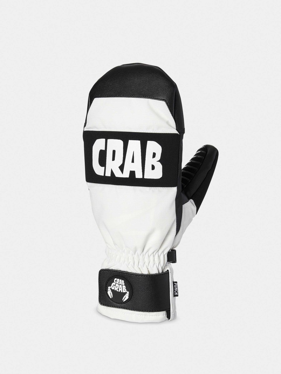 Clothing Crab Grab Snowboard Gloves | Crab Grab Punch Mitt Gloves White