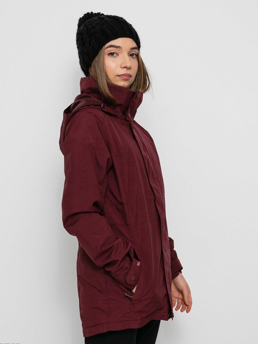 Clothing Burton Snowboard Jackets | Womens Burton Jet Set Snowboard Jacket Burgundy