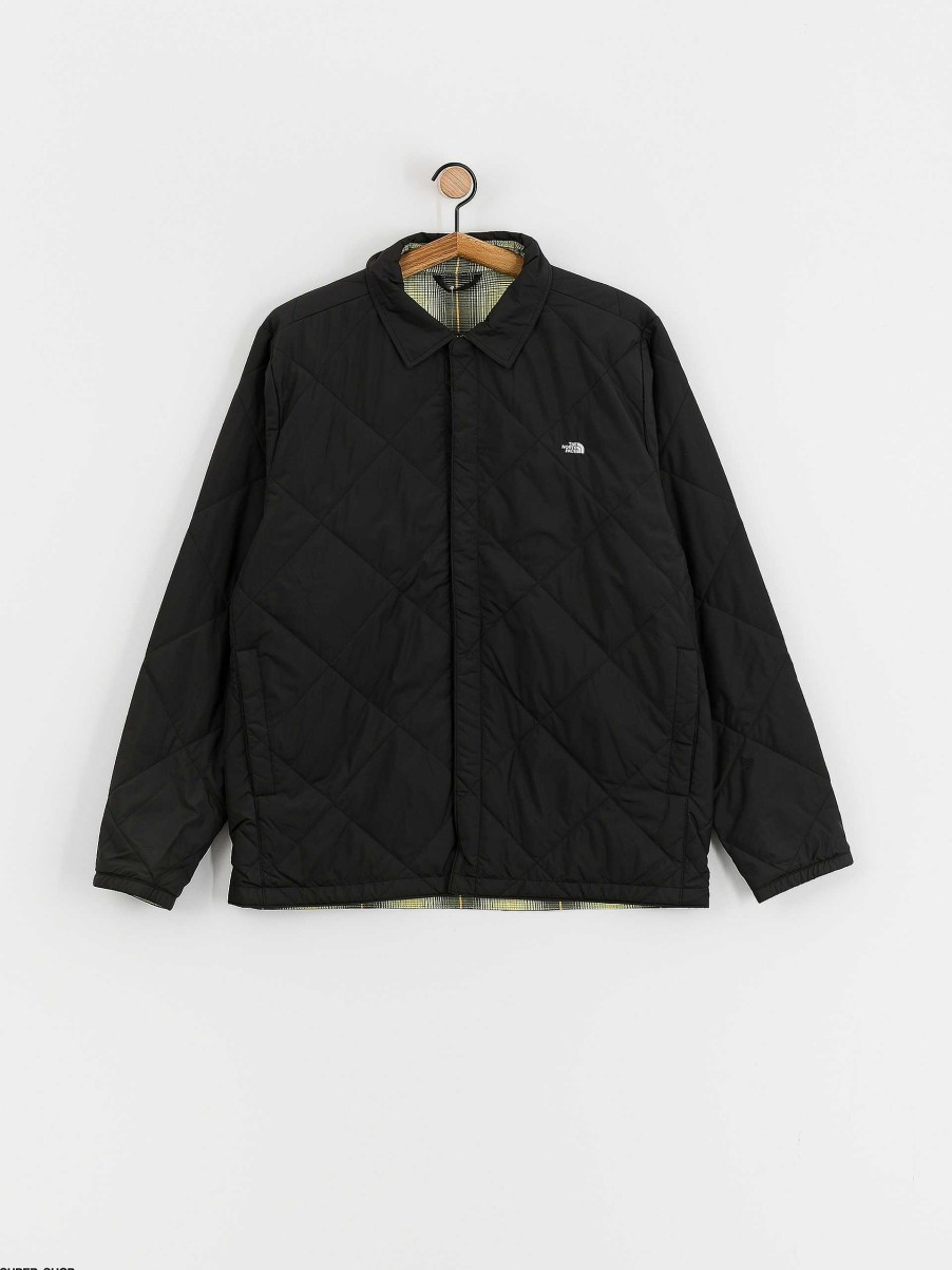 Clothing The North Face Shirts | The North Face Afterburner Insulated Flannel Shirt Black/Green