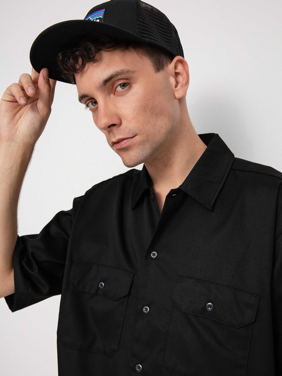 Clothing Dickies Shirts | Dickies Work Shirt Black