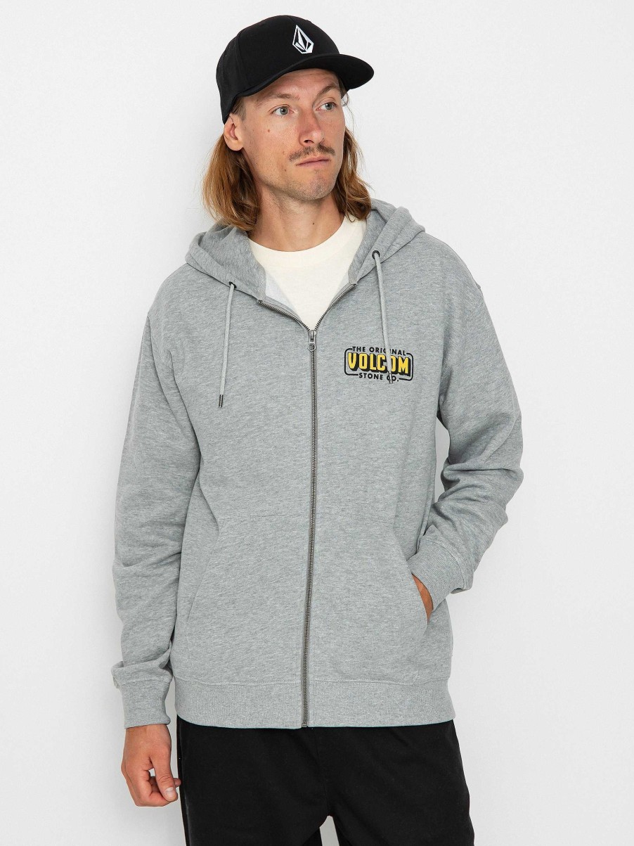 Clothing Volcom Sweatshirts/Hoodies | Volcom Watanite Zhd Hoodie Grey