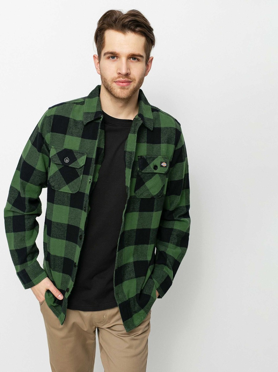 Clothing Dickies Shirts | Dickies Sacramento Shirt Green