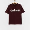 Clothing Carhartt WIP T-Shirts | Carhartt Wip Bubbles T-Shirt Burgundy