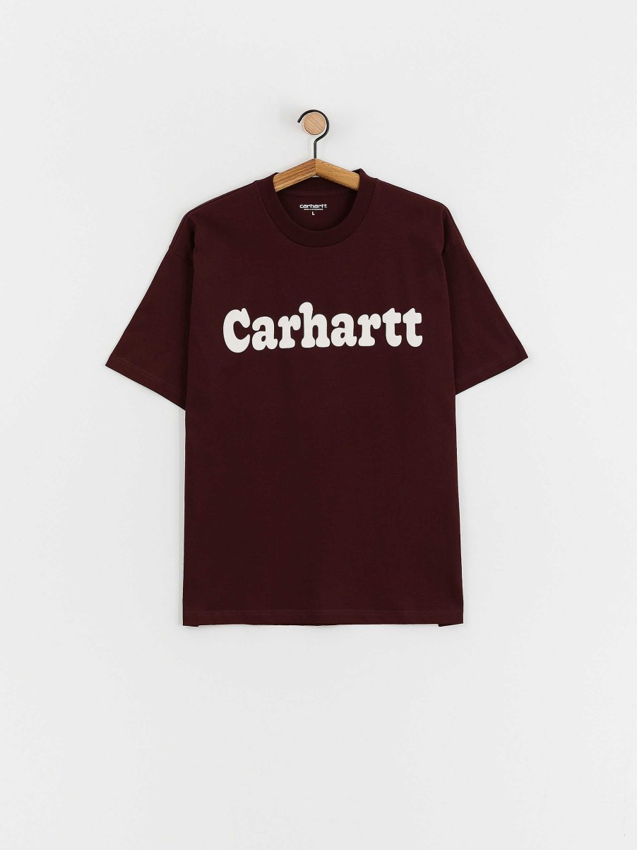 Clothing Carhartt WIP T-Shirts | Carhartt Wip Bubbles T-Shirt Burgundy