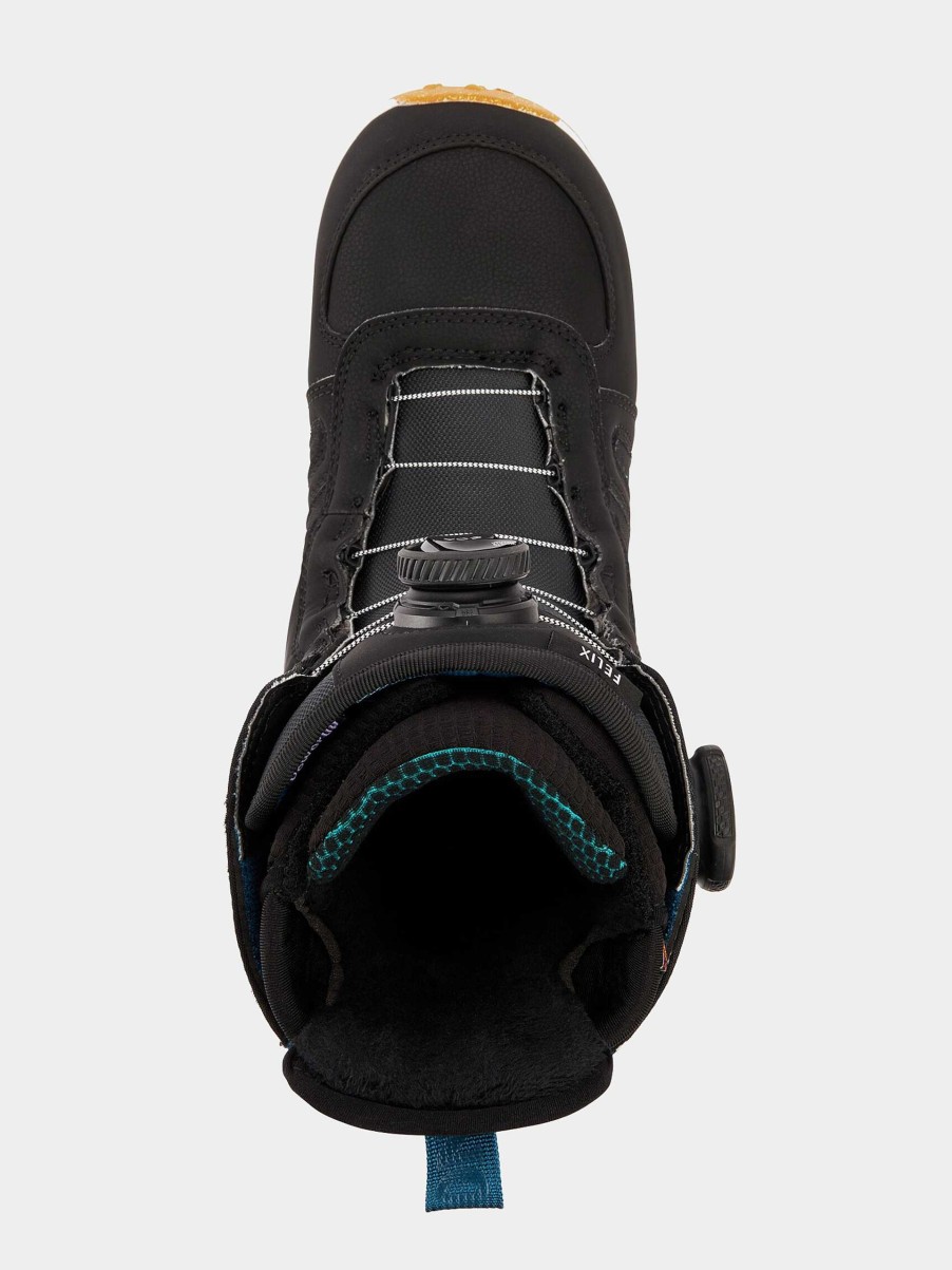 Shoe Burton Soft | Womens Burton Felix Boa Snowboard Boots Black